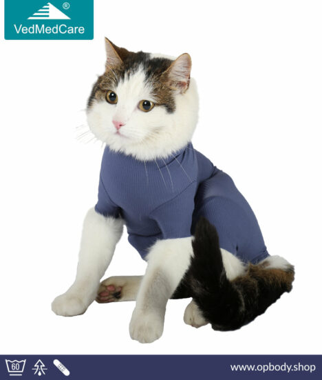 VetMedCare Cat OP Body - Speziell für Katzen - blau