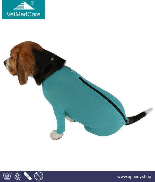 VetMedCare Hunde Schutzbody - Ganzkörperbody mit Reißverschluss und Beinen